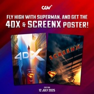 Superman 4DX ScreenX Exclusive Official Poster A3 CGV Indonesia DC Studios Warner Bros