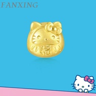 【 FX 】 999/24K Gold （0.8g)  Hello Kitty Emas Accessories KT Cat Pure Gold Handmade Jewelry