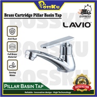 LAVIO Bathroom Faucet Brass Cartridge Pillar Basin Tap 8103