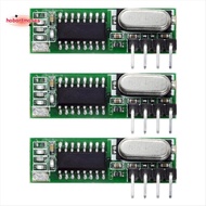 3PCS Mhz Superheterodyne  Receiver and Transmitter Module for Wireless Module Kit 433Mhz Remote Cont