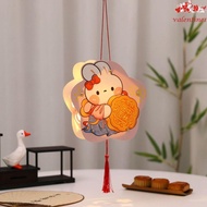 VALENTINE1 Mid-Autumn Festival Lantern DIY, Glowing Papper Handheld Rabbit Lantern, Funny Luminous D
