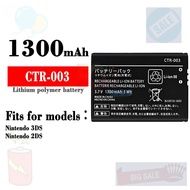 1300mAh CTR 003 CTR-003 Switch Pro Gamepad Battery for Nintendo 3DS 2DS 2DS XL CTR-001, JAN-001, MIN