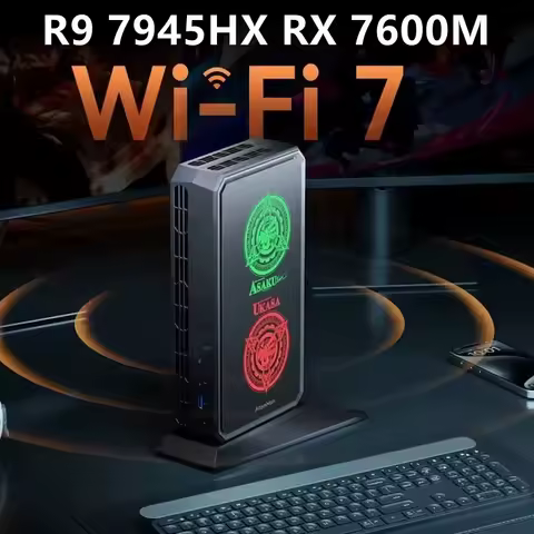 AtomMan Gaming Mini Computer G7 Pt AMD Ryzen 9 7945HX RX 7600M XT 8G Win 11 World's First AMD Advant