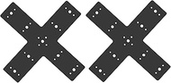 2pcs 14x14 Cross Mending Plate Heavy Duty for 4x4,6x6 Lumber Truss Framing Bracket Powder Coated Rei