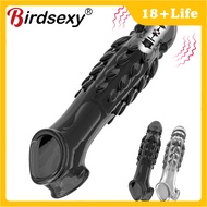 Vibrators Crystal Penis Cock Ring  Penis Sleeve Extensions Men's Condoms Enlargement Delay.