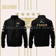 T1 2025 World Championship Lol Esports Club Five Star Limited Edition Team Jacket Faker Fan Support 
