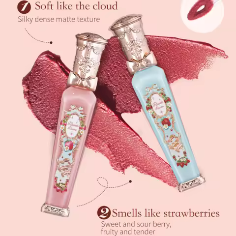 Flower Knows Lipstick Strawberry Rococo Collection Little Angel Lip Cream Beauty Glazed Mirror Lip G