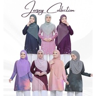 Muslimah Jersey Tshirt Safirra |   Humaira Design |   Muslimah jersey |   Jersey Muslimah dress.