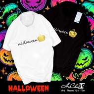 Halooween Pumpkin T-shirt - W1T919 - HoCha89 4C Cotton fabric with collar strap, HIGH QUALITY produc