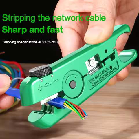 LAOA Multifunctional Adjustable Network Wire Stripper 3.2-9.5mm Handheld Network Cable Stripper Cabl