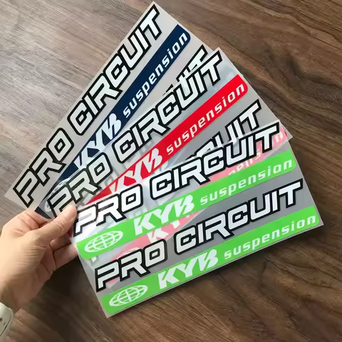 2PCS/SET "PRO CIRCUIT & KYB" Motorcycle Fork Stickers - 2 Color Options, Ideal for Decoration