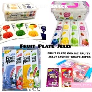 40pcs Fruit Plate Jelly Fruit Konjac Jelly