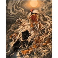 Wall Decoration, TIGER, JUMBO Size, 100x70cm & 150x100cm & 200x100cm/ Painting Print/ Poster Print W