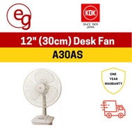 KDK A30AS 12 inch Table Fan (Grey)