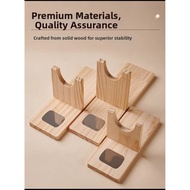 Hot Glue Gun Stand Wooden Rack Fixed Glue Gun Head Base Accessories Materials Tool Stand Wooden Base