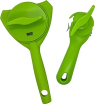 Kuhn Rikon Auto Attach Auto Safety Lid Lifter and  5-in-1 Jar Opener Set (Green)