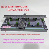 new 1/350 Scale City Building Model Creative N Scale Modern Traffic Scene Model Plastic Simulation M
