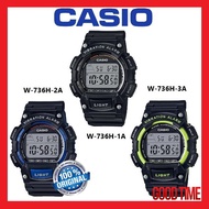 CASIO ORIGINAL W-736H SERIES DIGITAL YOUTH MEN'S WATCH (2 YEARS WARRANTY) JAM TANGAN LELAKI JAM CASIO MAN WATCHES