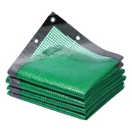 0.3MM PE Tarpaulin Garden Plant Shed Keep Warm Green Grid Rainproof Cloth Balcony Windows Rain Cover