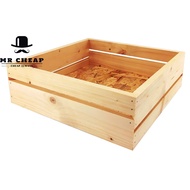 (Home Storage Box) Square Mix-Wooden Storage Box/Kotak Kayu Pine/Wood Storage Box(L) 2008