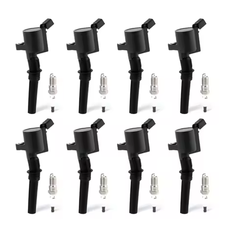 8pcs Ignition Coils and Iridium Spark Plugs for Ford Excursion E-150 E-250 E-350 E-450 F150 F250 F35