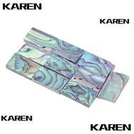 KAREN1 ​10Pcs ​Guitar Inlay Material​, ​Guitar Fretboard Decoratio ​Colorful Abalone Shell Inlay​, ​