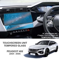 Peugeot 408 Tempered Glass Protector Peugeot 408 Screen Protector Peugeot 408 i-Toggles Screen Glass