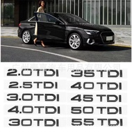 Suitable for Audi A3A5Q3Q5Q7 Modified 30TDI 35 40 45 50TDI Rear Tail Mark Displacement Mark Car Stic