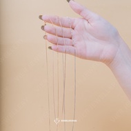 Vion S925 Necklace 0.6mm Italian S925 Necklace Chain Silver Necklace Chain/