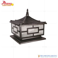 ĐÈN TRỤ CỔNG ĐÈN NGOÀI TRỜI GANG ĐÚC D400