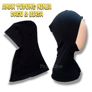 Anak Tudung Ninja Hitam Biasa & Berdagu / Inner Tudung Muslimah