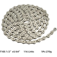 CYSKY 6/7/8/9/10/11/12 Speed Bike Chain 116 Links Steel High Strength Bike Derailleur Chains for 6/7