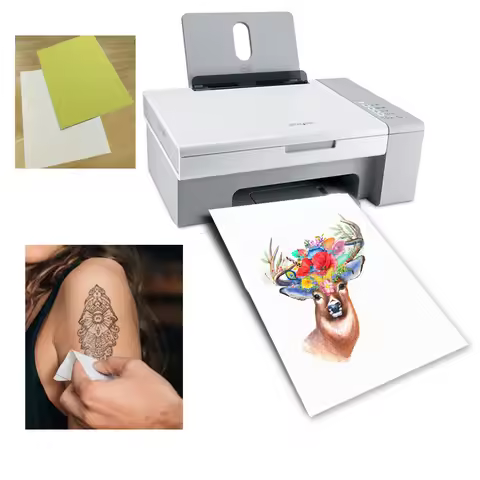 A4 Tattoo Paper Diy Yourself Temporary Tatto Paper For Man Water Tatoo Sticker Inkjet or Laser Print