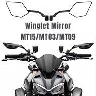 YAMAHA MT10/MT09/MT03/MT15/MT125 Universal Winglet Mirror,Classy And Decorative