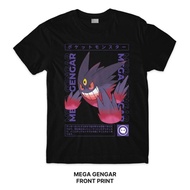 Mega Gengar Pokémon Series T-Shirt (Singapore 3-5 Days Delivery) Custom Print Customise Printing Tee