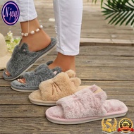 Cat Fur Japanese Fashion Plush Cotton Indoor Slipper Selipar Rumah Bulu