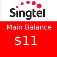 Singtel Main Balance $11 Top Up / Recharge