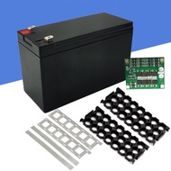 12V 7AH Battery Case Empty battery box with BMS &amp; 18650 battery holder &amp; Nickel Strip for DIY battery pack waterproof plastic box replace Lead Acid battery into Lithium-ion battery
