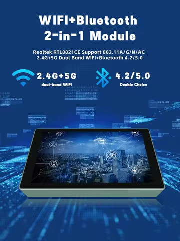 New H55N Mini PC Win11 Pro: 8G DDR4 128G SSD,5.5" IPS Touchscreen Intel N5095 Dual-Band WiFi BT5.0 4