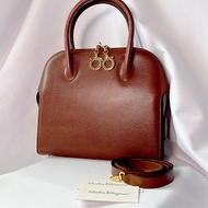 Ferragamo Gancini Handbag 手袋 手提袋 側背包 日本中古vintage