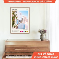 Wall paintings, Oil Paint, Greece Wall Art, Greece Poster, Greece Photo, Greece Wall Decor, Europe P