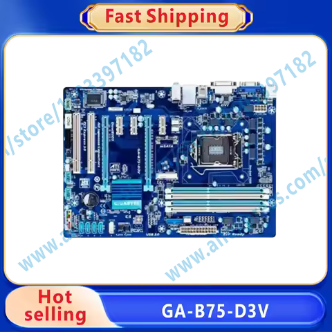 GA-B75M-D3V Desktop Motherboard B75 Socket LGA 1155 i3 i5 i7 DDR3 16GB Micro ATX