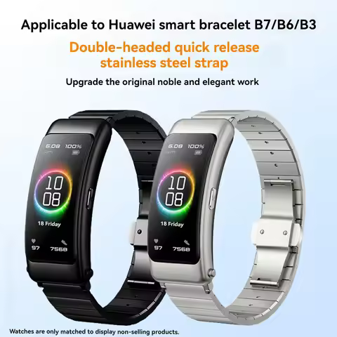 16mm Stainless Steel Watch Band for HUAWEI TalkBand B7 B6 B3 Talk Band B6 Strap Watchband Metal Brac