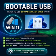 Bootable USB Flash Drive Win 11 OS Installer for PC & Laptop Perfect for Upgrade, Repair, Reinstall