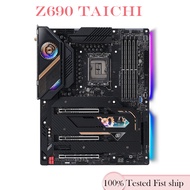 For Asrock Z690 TAICHI Motherboard 192GB HDMI PCI-E5.0 ATX Z690 Mainboard M.2 LGA 1700 DDR5 Tested
