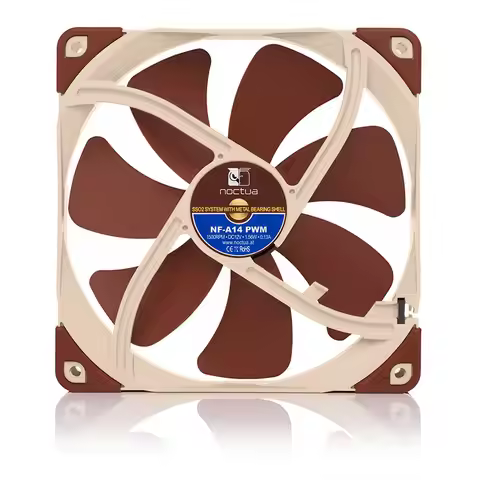 Noctua NF-A14 PWM SSO2 Magnetic Stable Bearing 14cm Fan Adopt AAO Frame Aerodynamic Design Integrate
