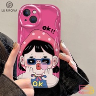 Phone Case OPPO A38 A79 A18 A57 A58 A98 A78 A17K A55 A54 A16 A15 A77 A74 A93 A92 A12 A3S A5 A7 A5S A15S A31 A53 A76 Cute cartoon funny girl shockproof TPU phone case