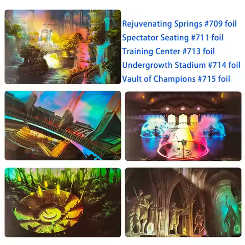 5PCS/Bundle Custom Usea Proxy Store Foil Cards Good Quality Standard Size Rejuvenating Springs Train