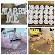 Marry Me 求婚字母燈 + LED 蠟燭燈