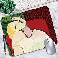 Art Mouse Pad Edge Sewing Work Size 21x26 Cm. (Thickness 3 Mm.) There Are Many Designs To Choose Fro